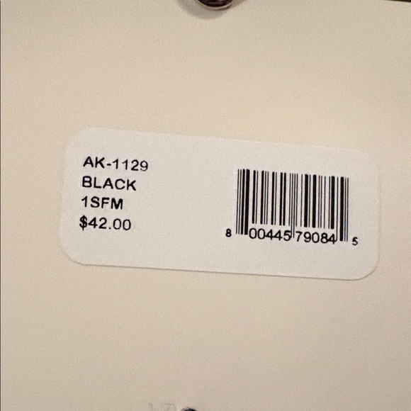 Anne Klein Classic Black Fringe Scarf - Picture 5 of 5